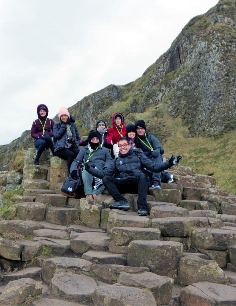 DELS adult students on weekly excursion to Giants Causeway