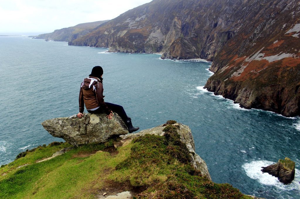 Hike along cliffs on Donegal coast