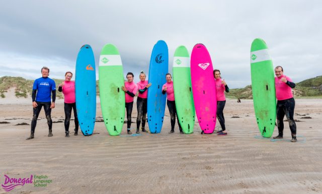 Learn English and surfing in Bundoran